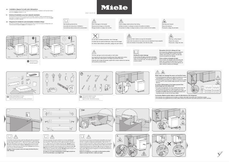 Page 1 of the manual Instructions / Assembly Miele G 7316 SCU