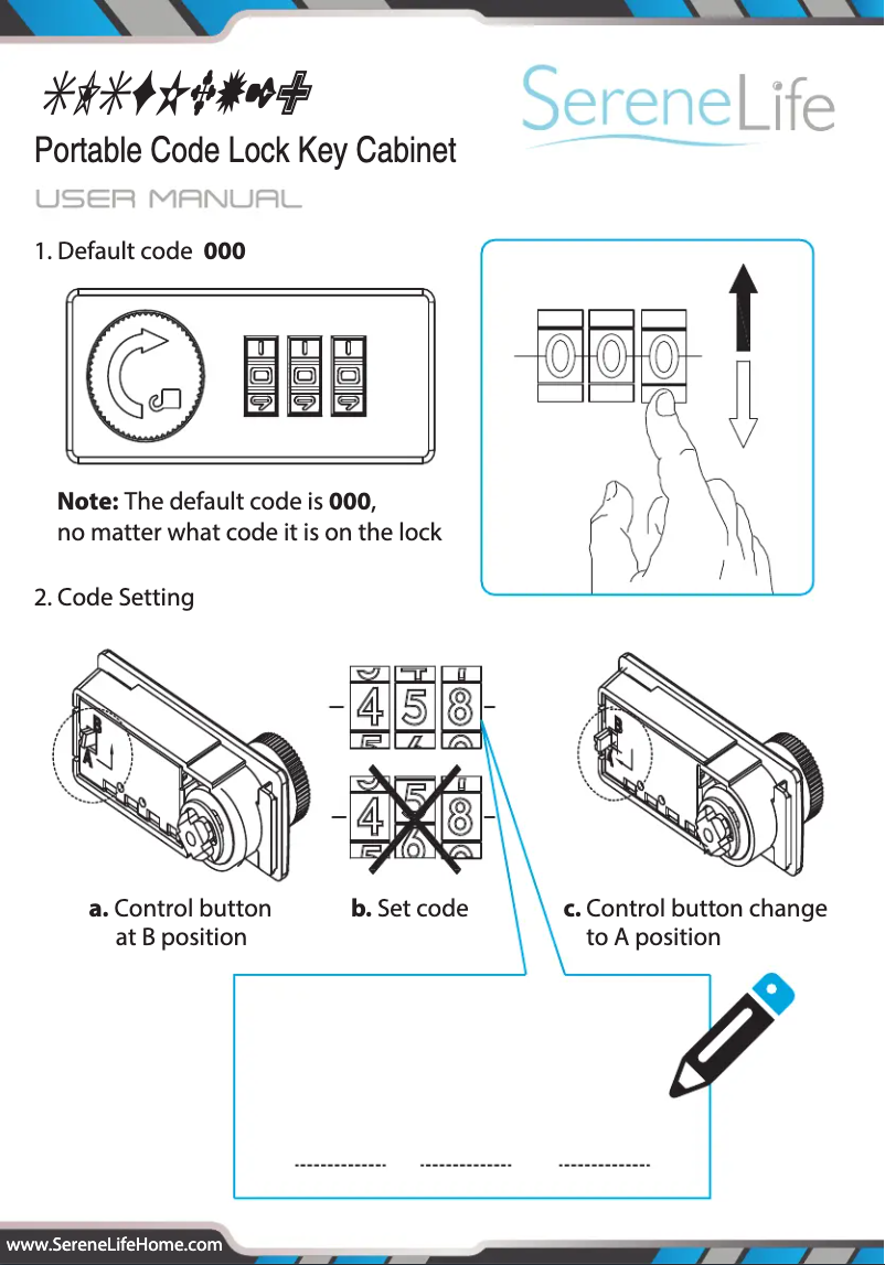 Page 1 of the manual User Manual SereneLife SLSFKEY29