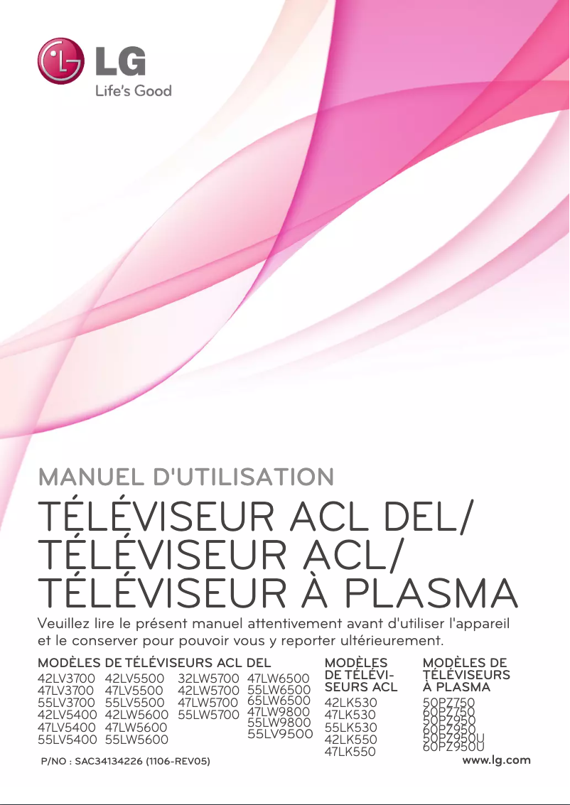 Page 1 of the manual User Manual LG 47LW6500