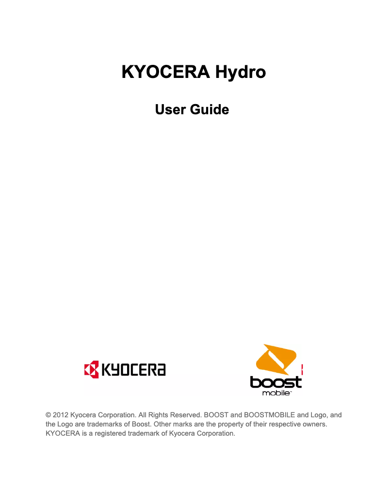 First page image of the manual for Hydro C5170