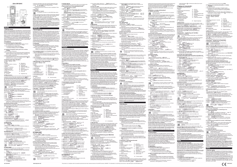 Page 1 of the manual User Manual Topcom Ultra SR1200c