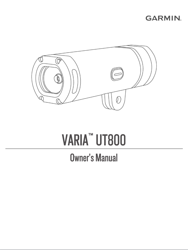 Image de la première page du manuel de l'appareil Varia UT800