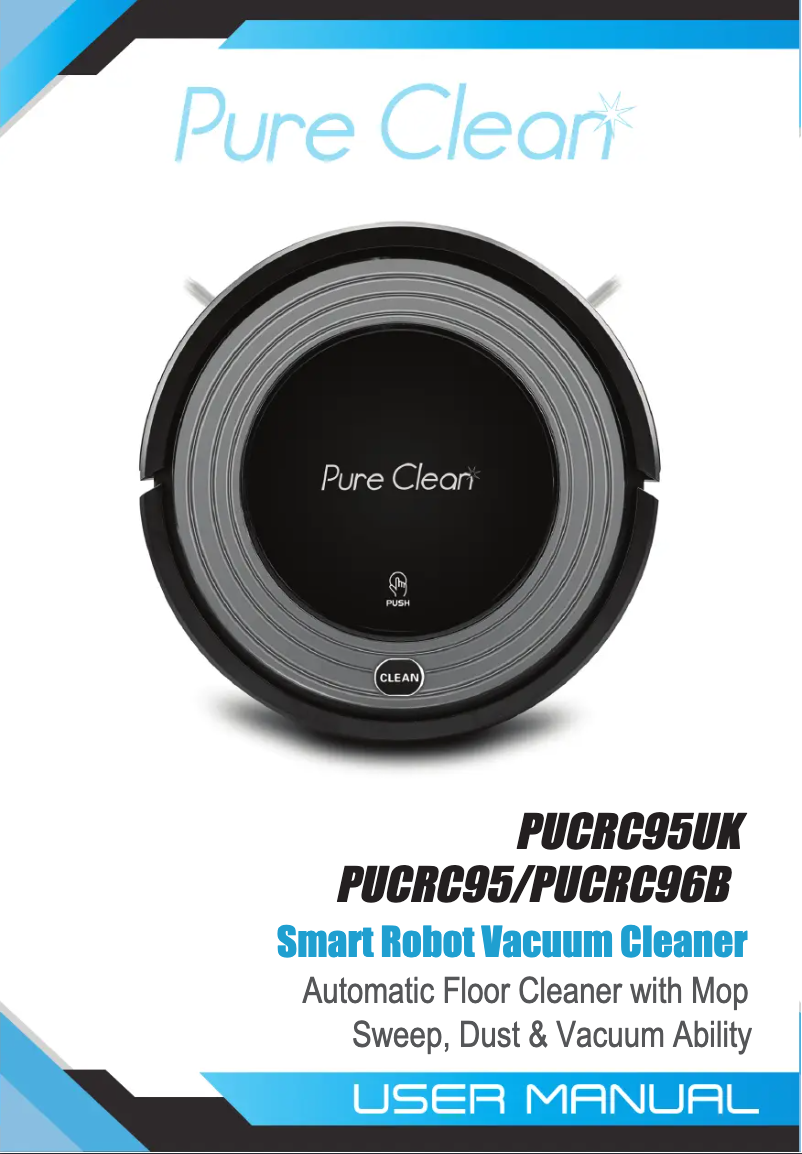 First page image of the manual for Pure Clean PUCRC96B.8