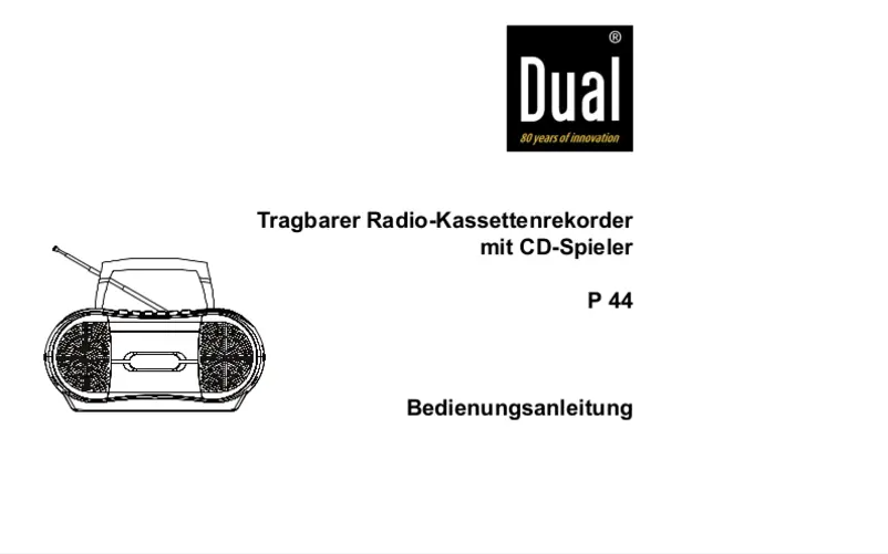 First page image of the manual for P 44