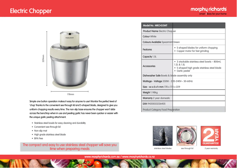 First page image of the manual for MRCH35