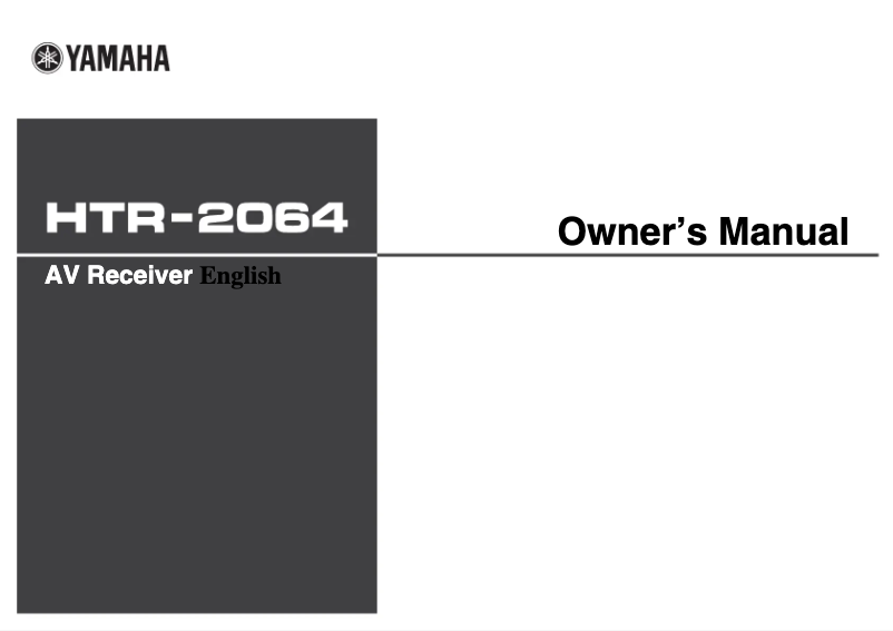 First page image of the manual for HTR-2064