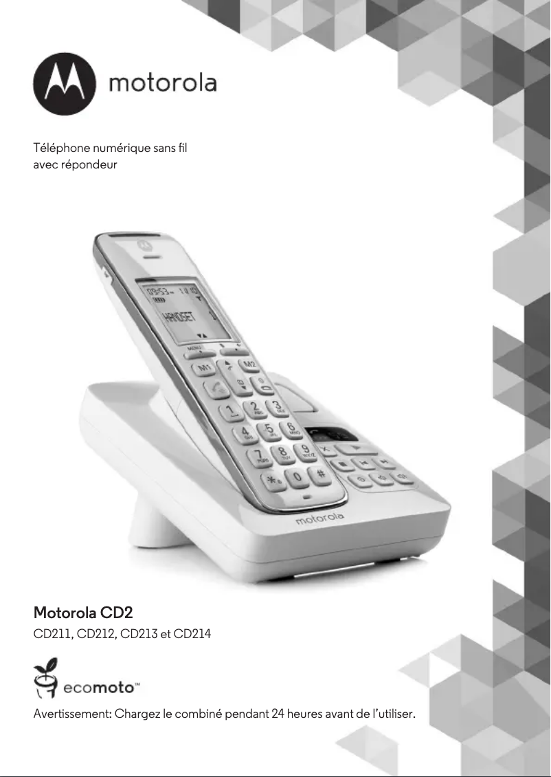 Page 1 of the manual User Manual Motorola CD203