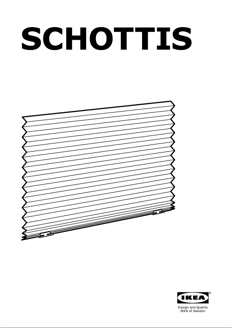 Page 1 of the manual User Manual Ikea SCHOTTIS 903.695.07