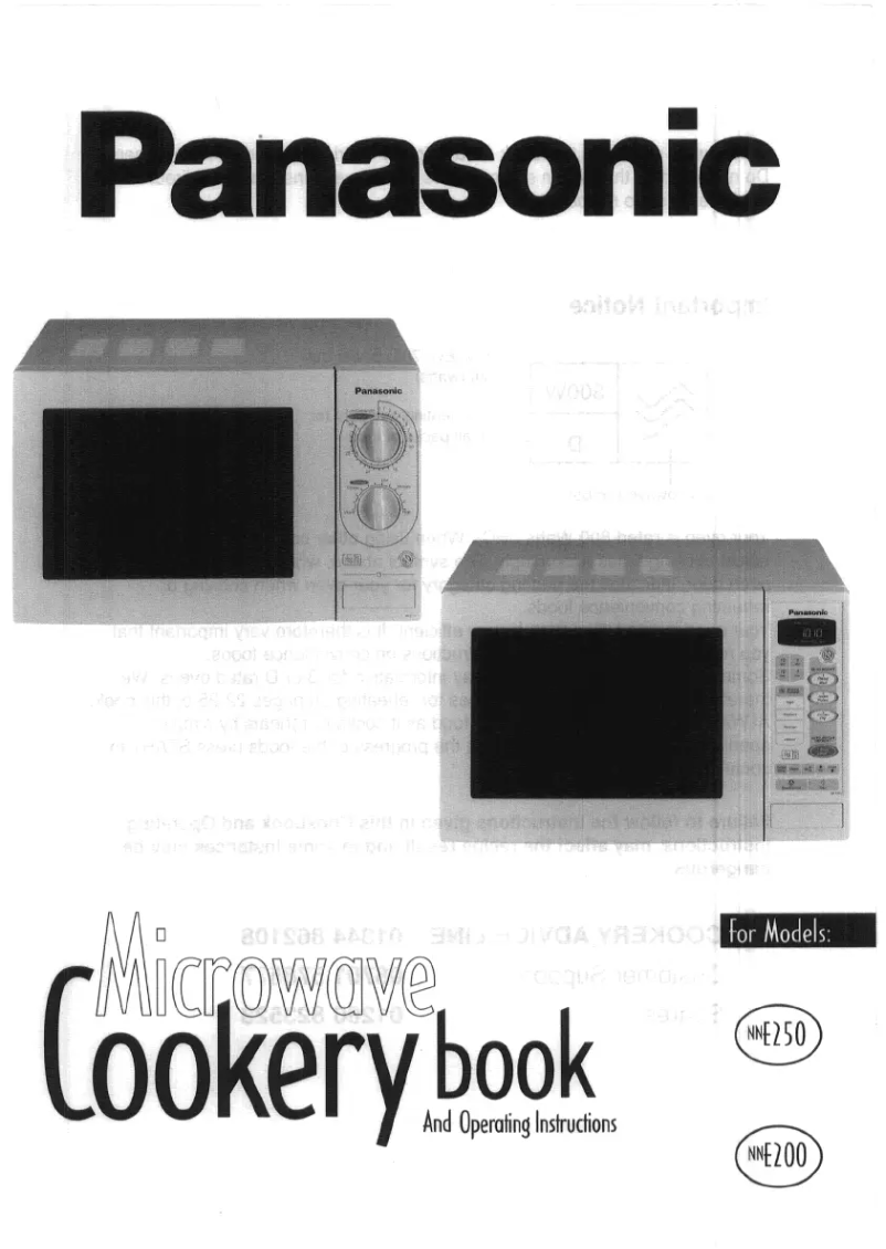 First page image of the manual for NN-E200WB