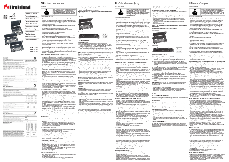 First page image of the manual for KO-6584