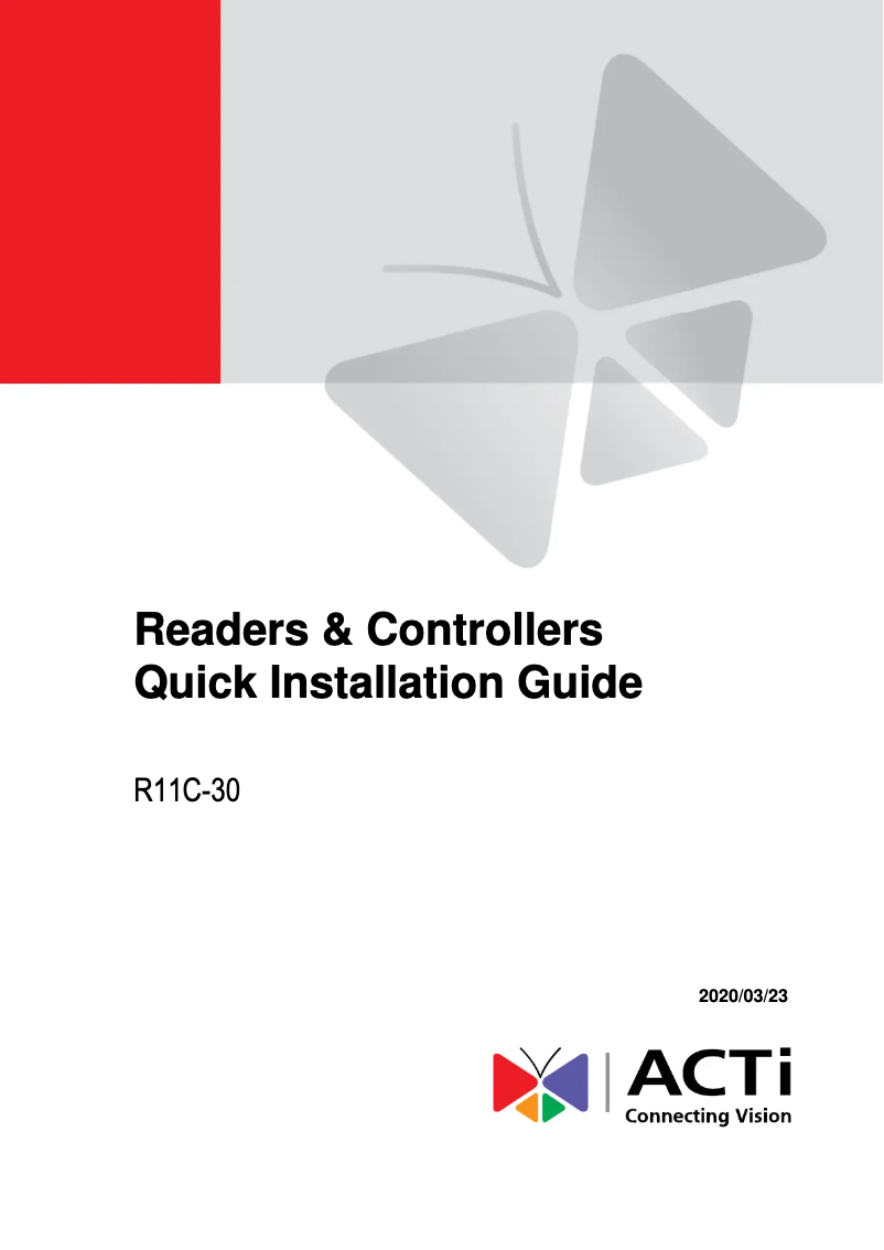 First page image of the manual for R11C-30