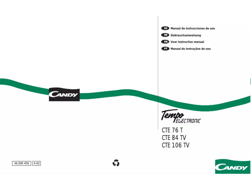 First page image of the manual for LBCTE106TVES