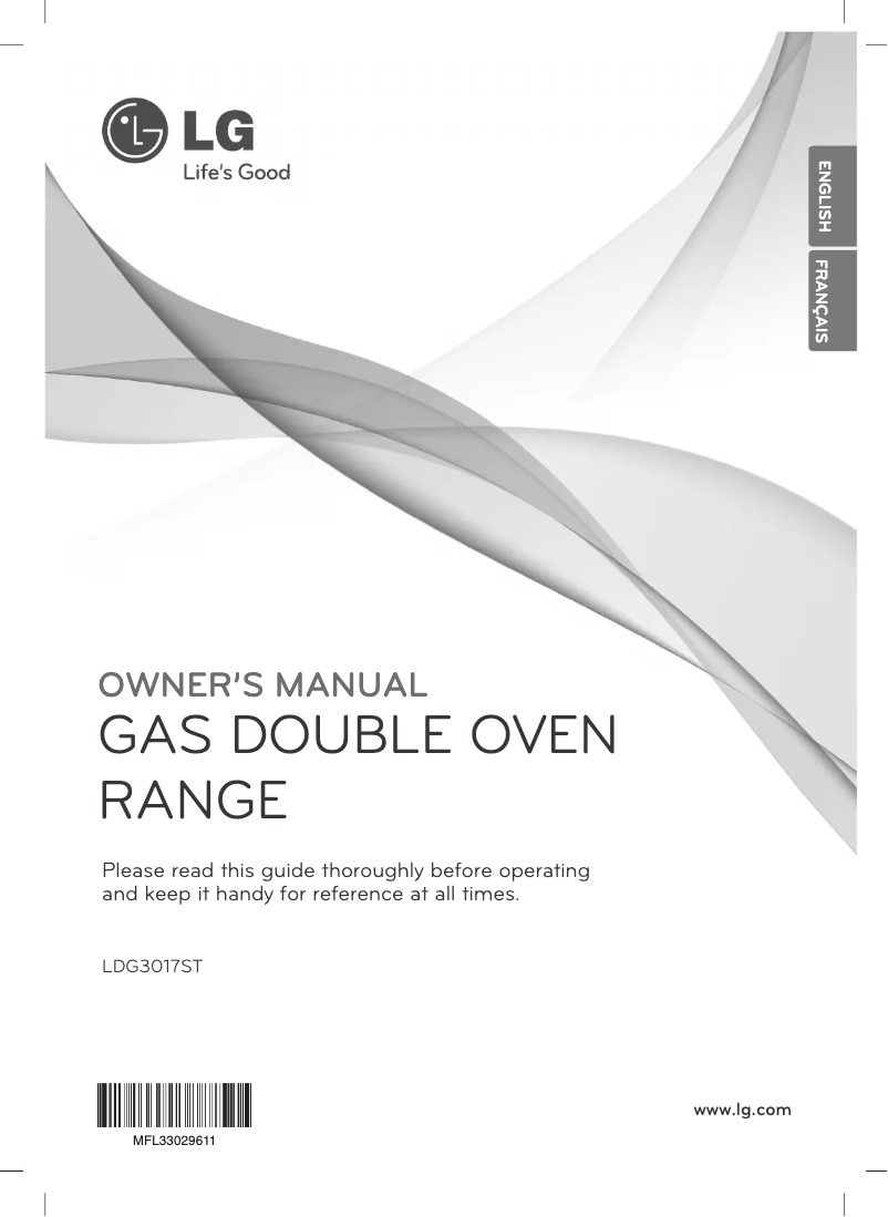 Page 1 of the manual User Manual LG LDG3017ST