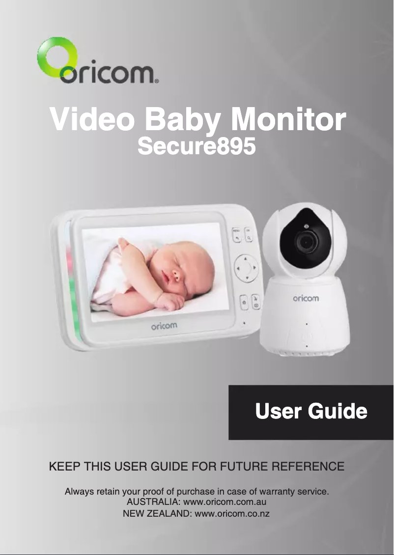 Image de la première page du manuel de l'appareil Secure 895