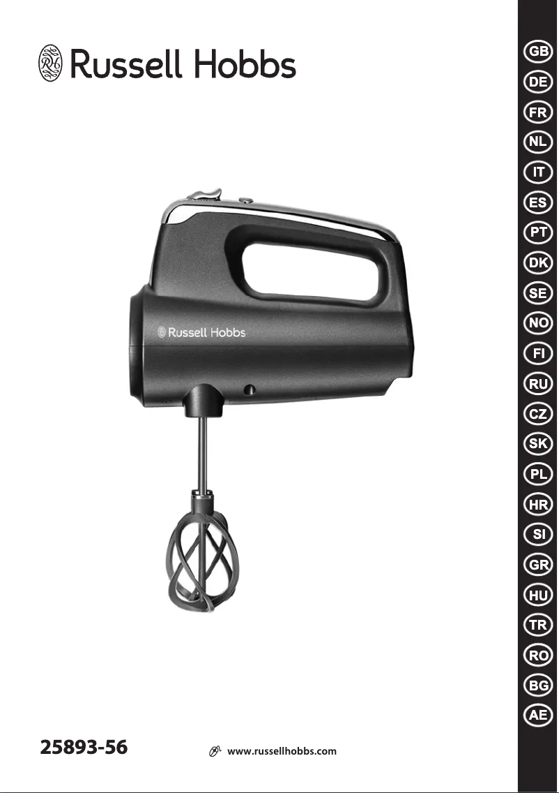 Page 1 of the manual User Manual Russell Hobbs 25893-56