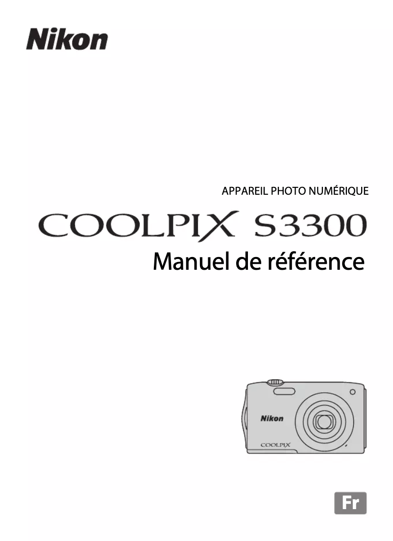 First page image of the manual for Coolpix S3300