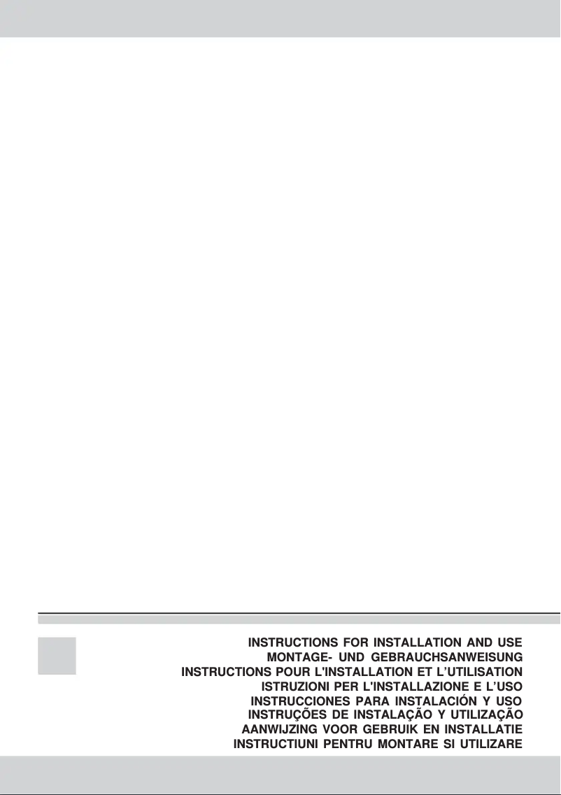 Page 1 of the manual User Manual Rosieres RHG5600/1IN