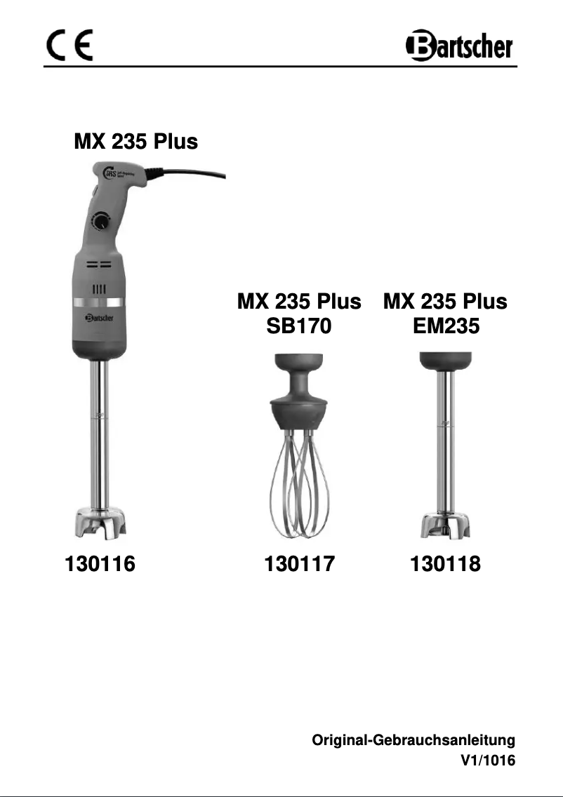 Image de la première page du manuel de l'appareil MX 235 Plus