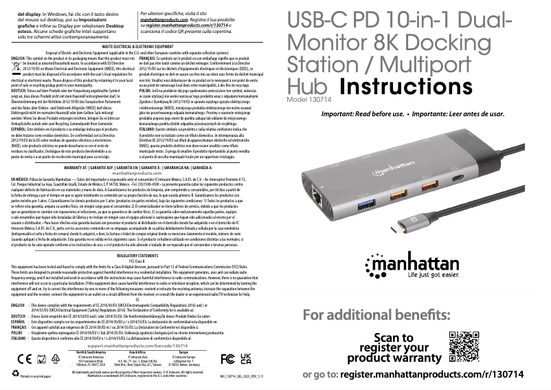 First page image of the manual for 130714