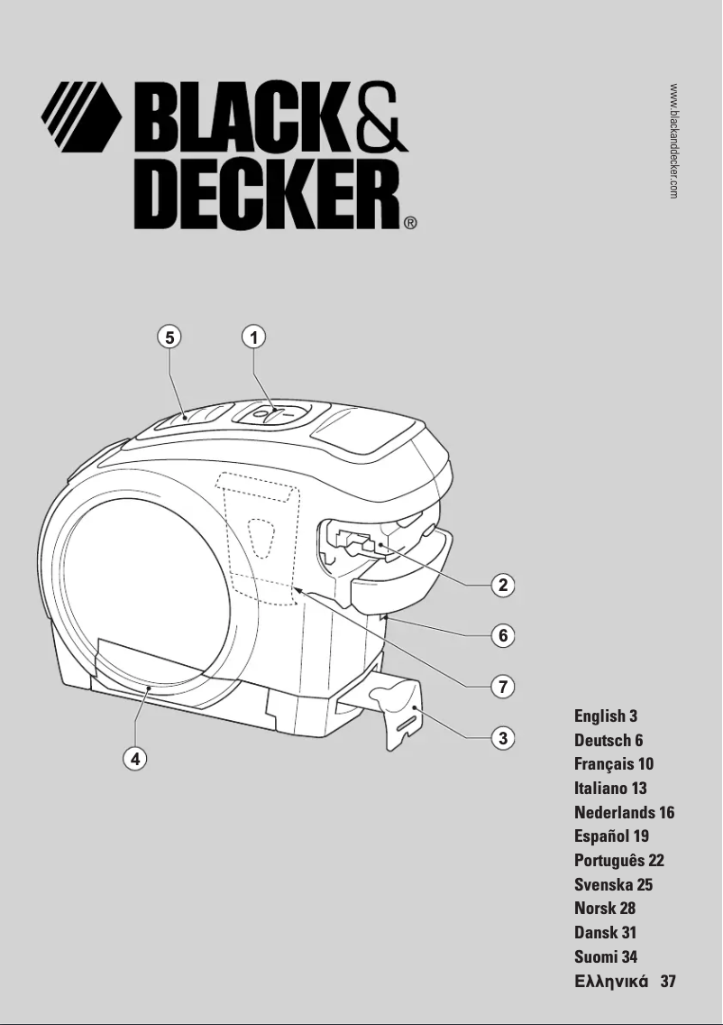 Page 1 of the manual User Manual Black & Decker BDM200L