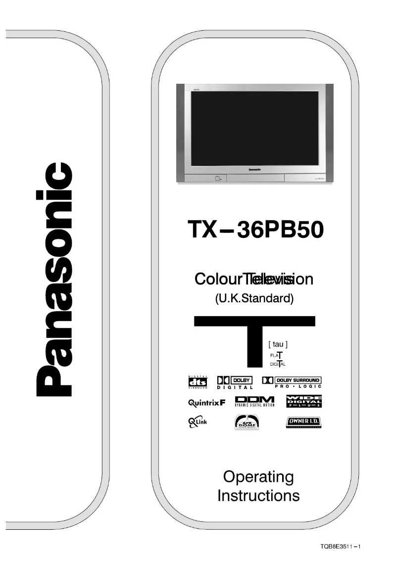 First page image of the manual for TX-36PB50