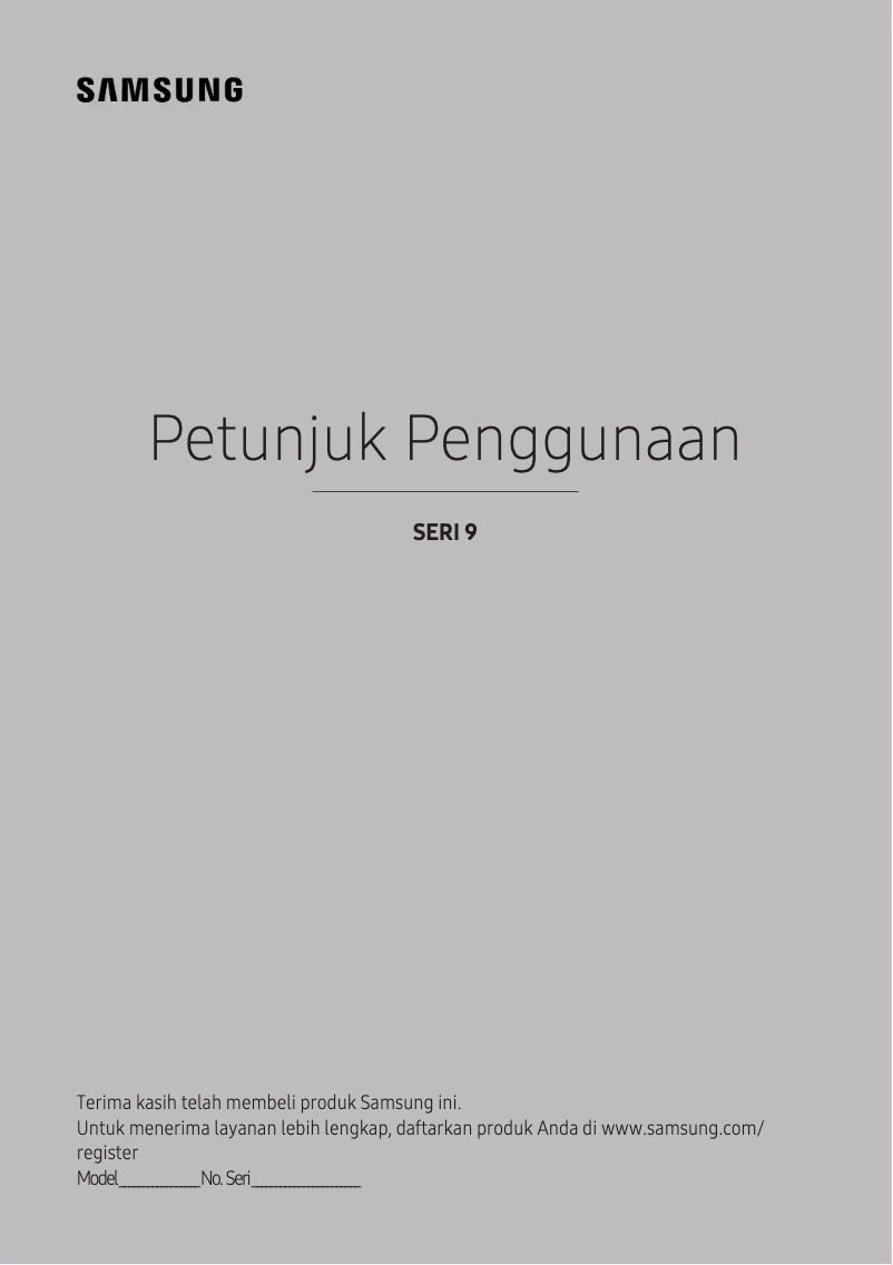 First page image of the manual for UA78KS9000K