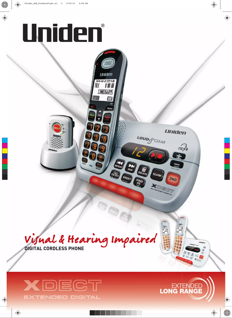 Page 1 of the manual Brochure Uniden SS E34