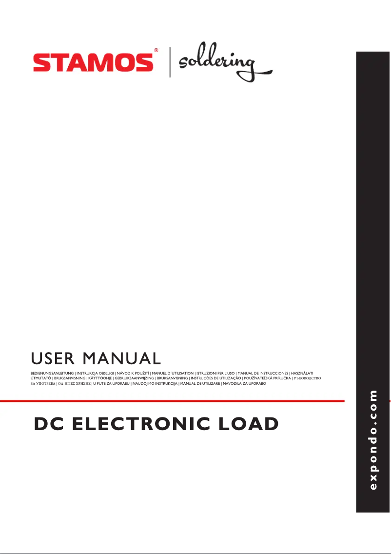 Page 1 of the manual User Manual Stamos S-LS-119