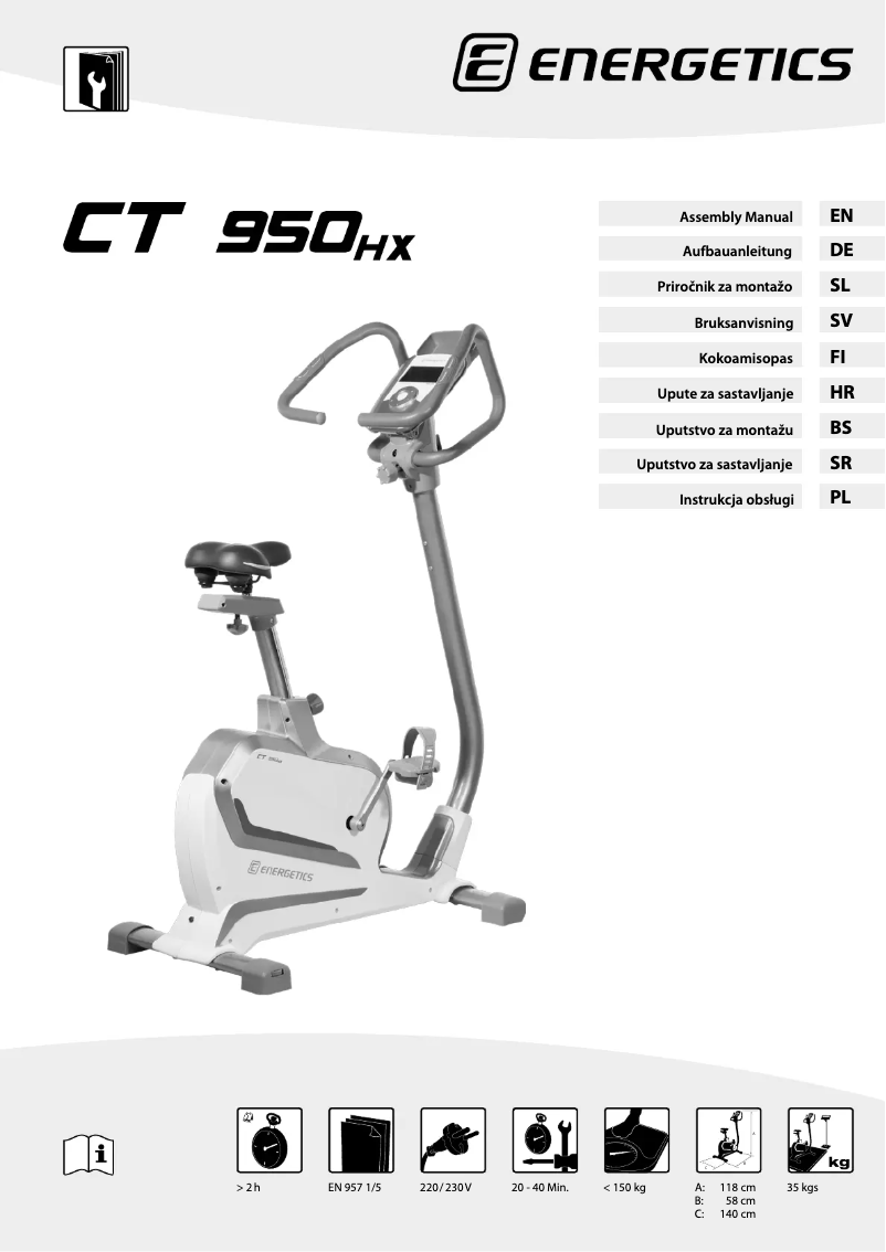 First page image of the manual for CT 955hx