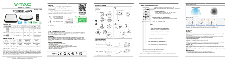 Page 1 of the manual User Manual V-TAC VT-8618S