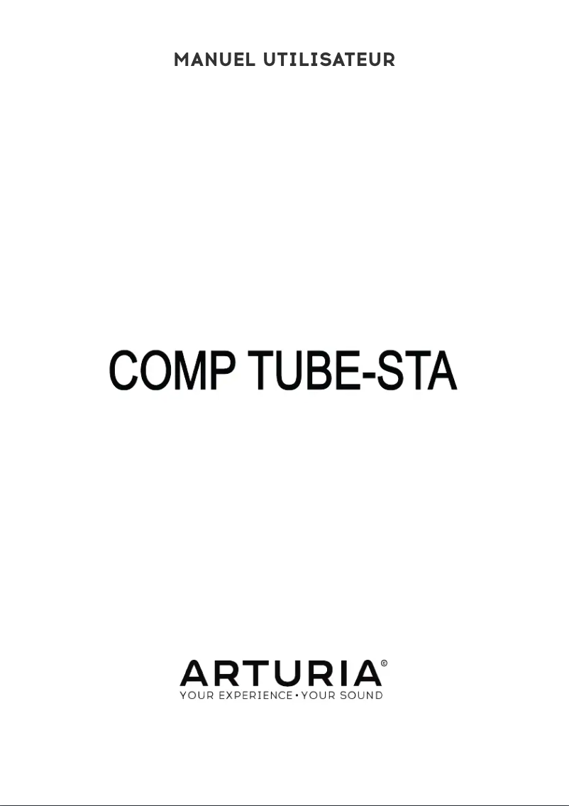 First page image of the manual for Comp Tube-STA