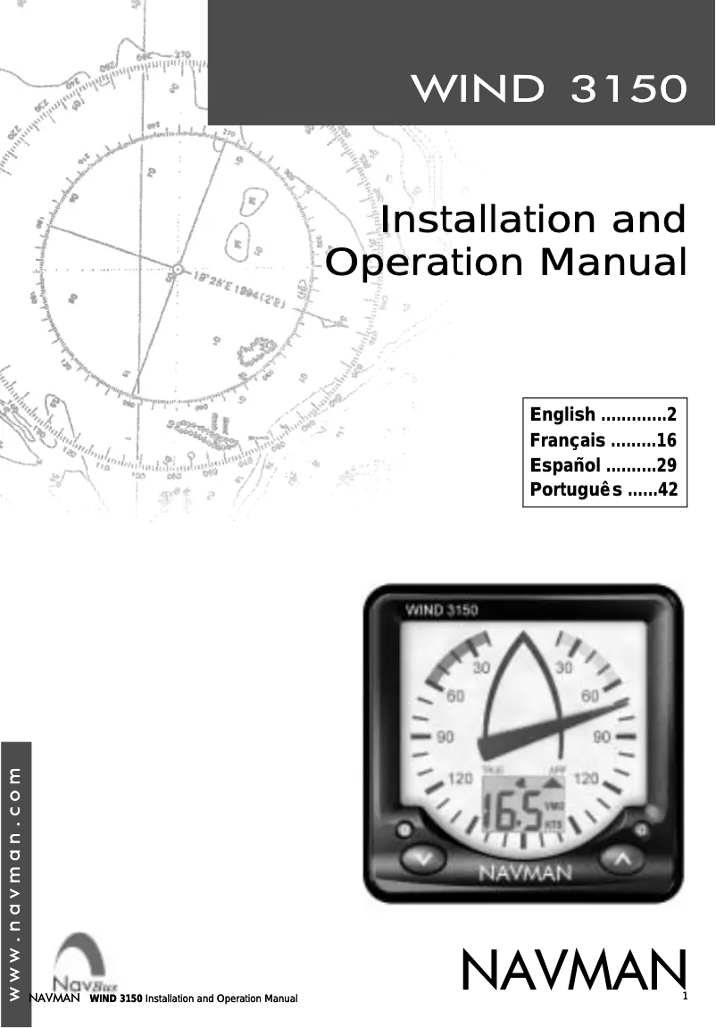 First page image of the manual for Wind 3150