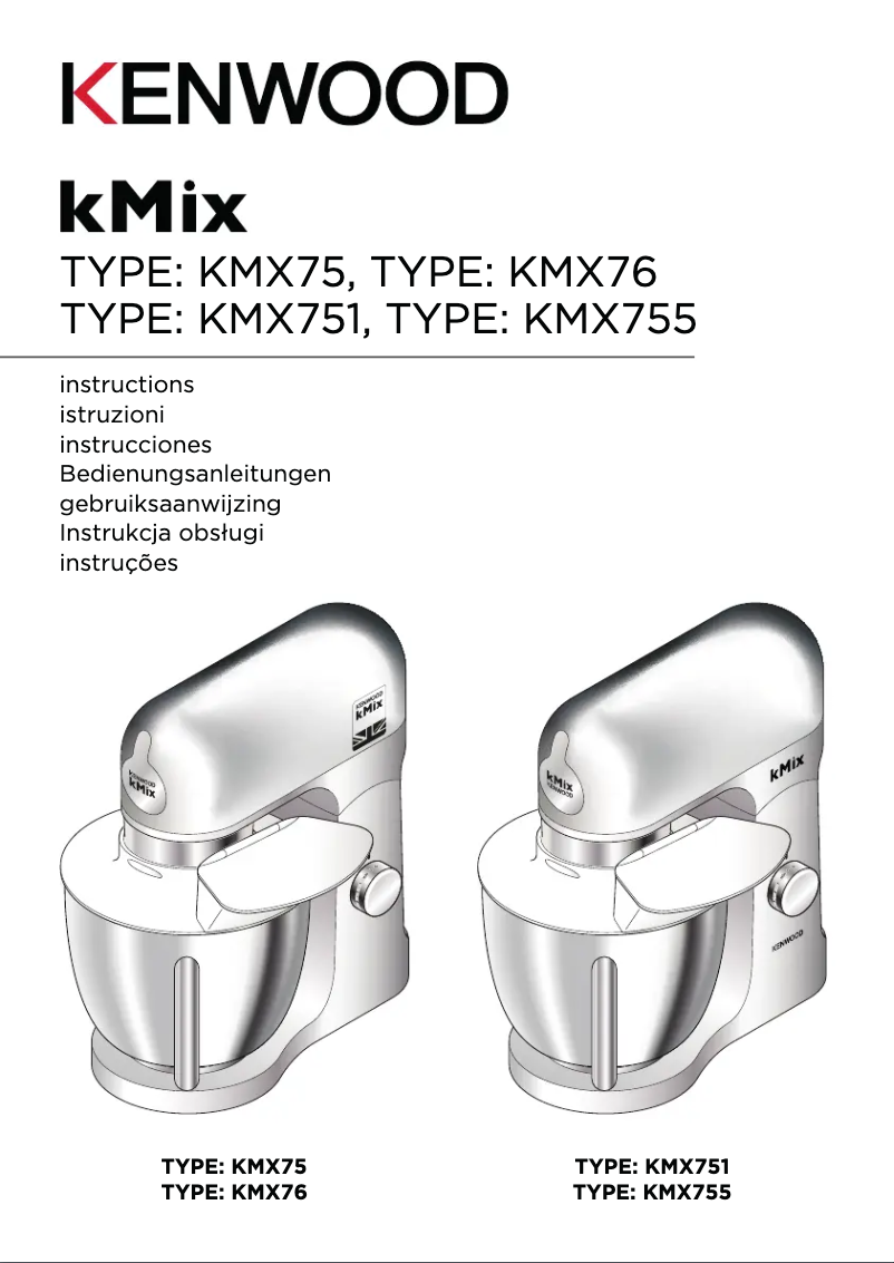 First page image of the manual for KMix KMX75