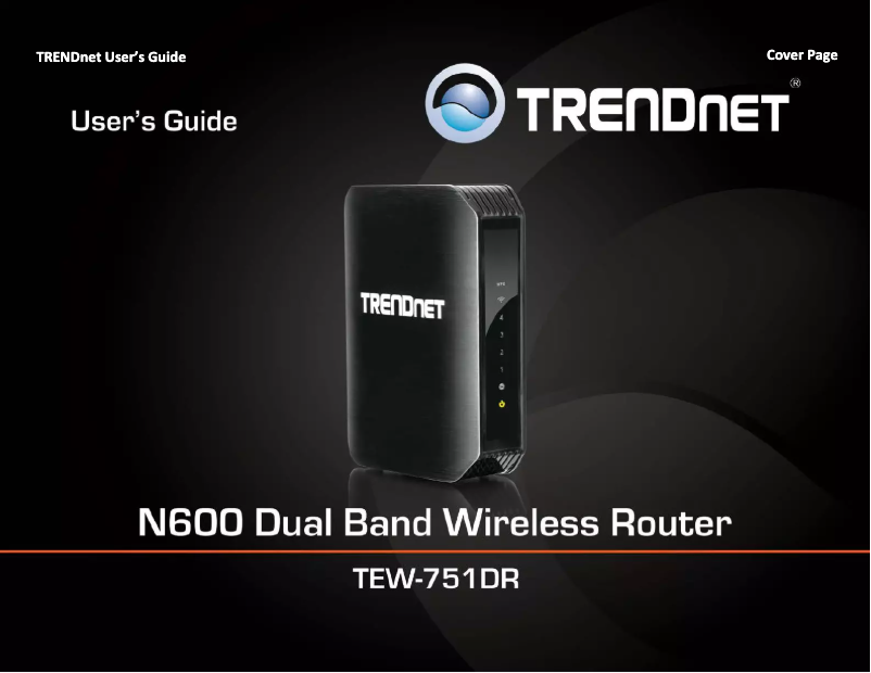 Page 1 of the manual User Manual TRENDnet TEW-751DR