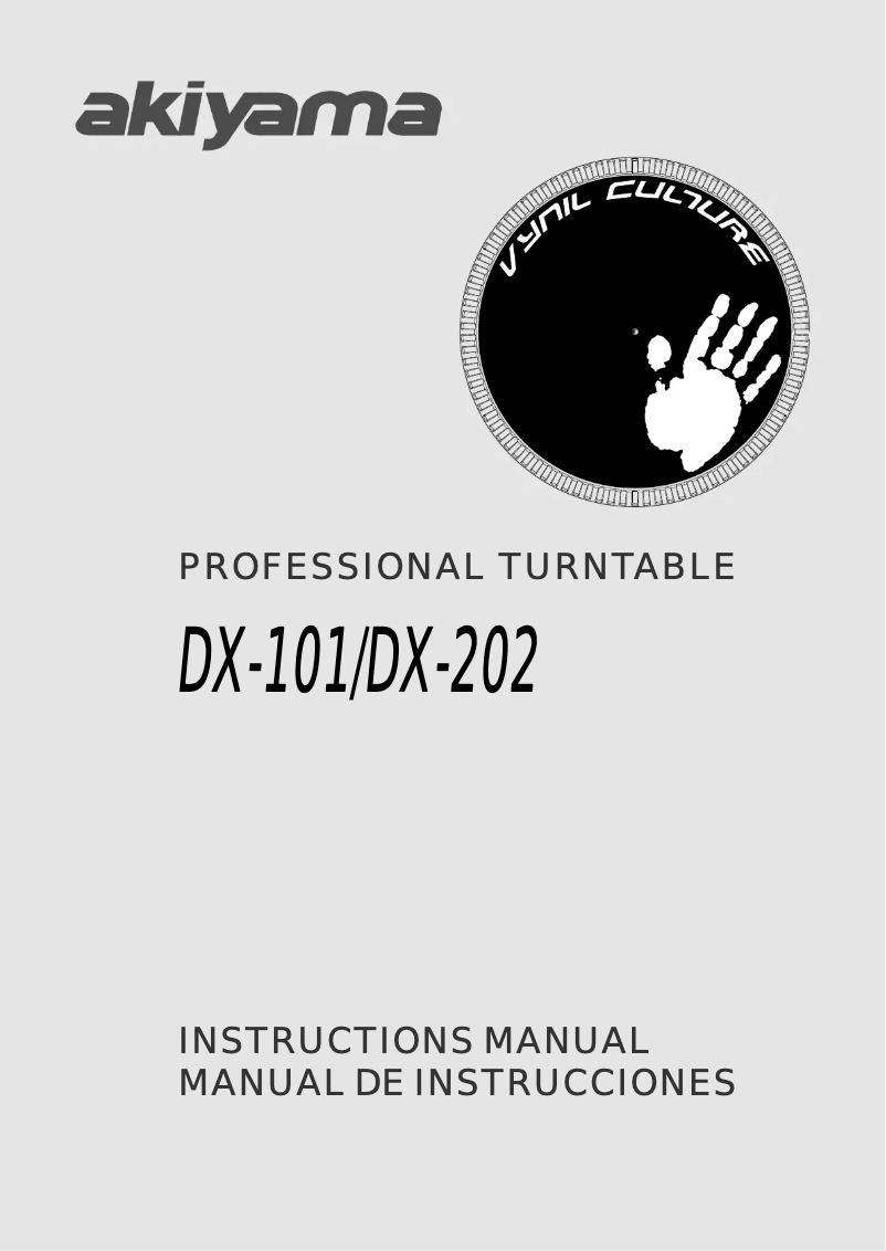 Page 1 of the manual User Manual Akiyama DX-202