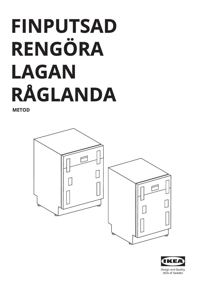 First page image of the manual for RENGÖRA 804.756.07
