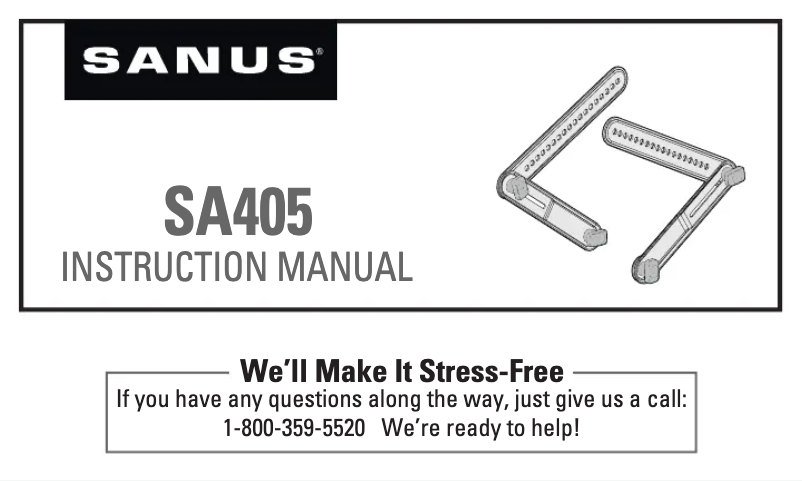 Page 1 of the manual User Manual Sanus SA405