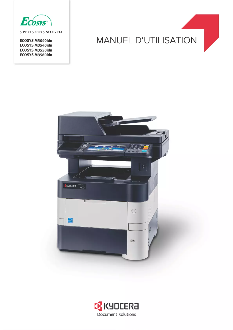 First page image of the manual for ECOSYS M3540idn