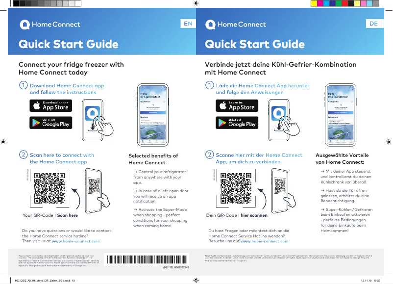 First page image of the manual for iQ500 KG49NAIEP
