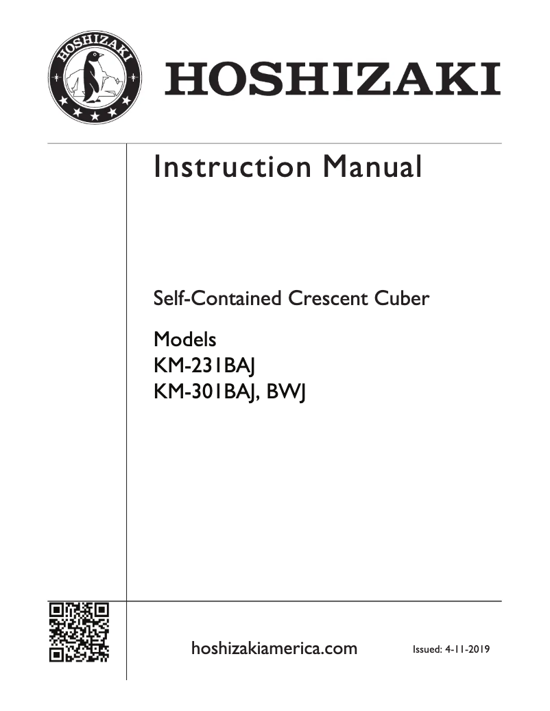 First page image of the manual for KM-201BAH