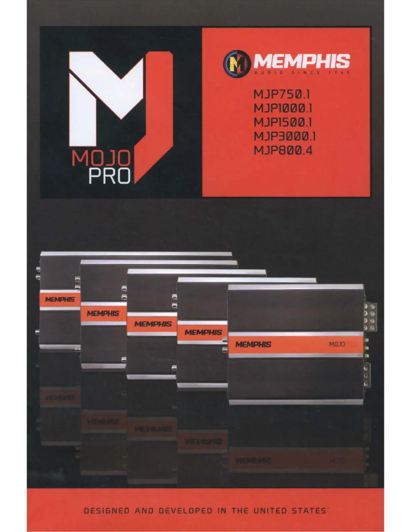 First page image of the manual for Mojo Pro MJP1000.1