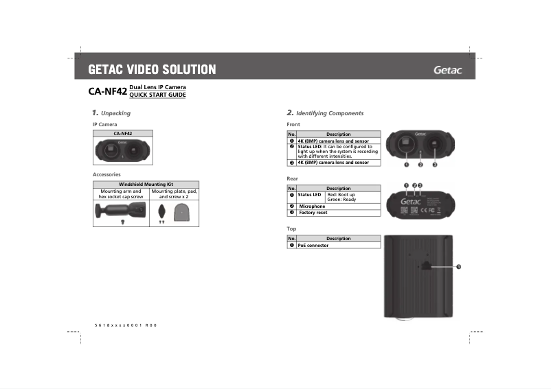 First page image of the manual for CA-NF42