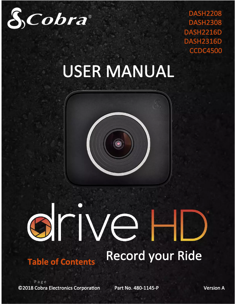 Image de la première page du manuel de l'appareil DASH2308