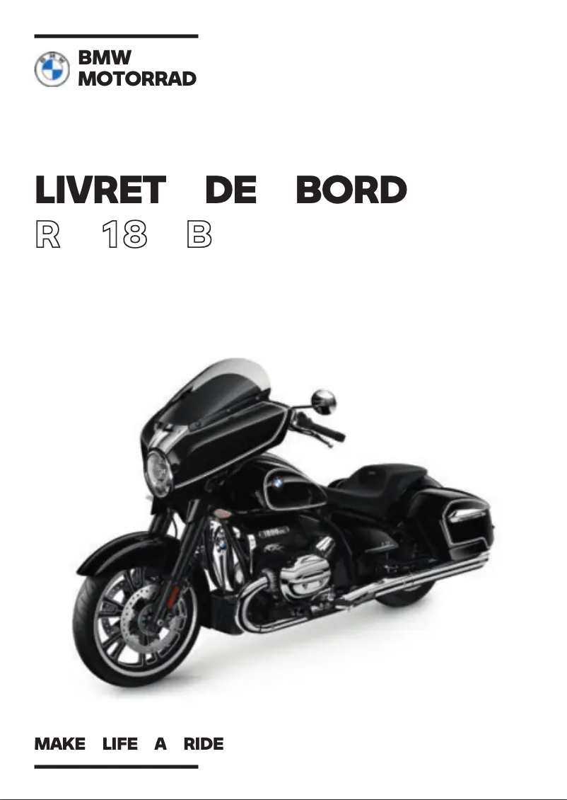 Page 1 of the manual User Manual BMW R 18 B (2022)