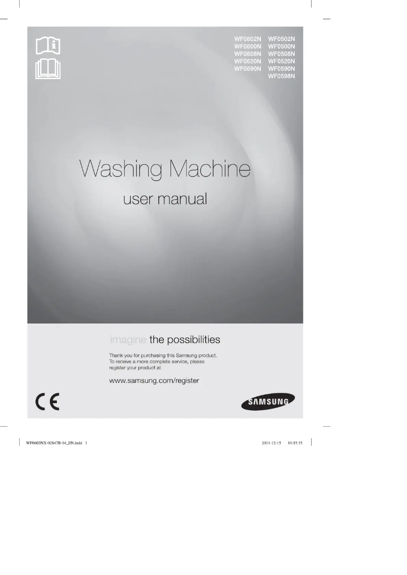 First page image of the manual for WF0602NX