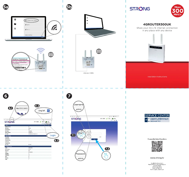 Page 1 of the manual User Manual Strong 4GROUTER300UK