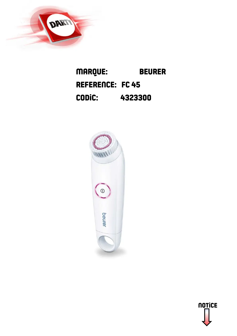 Page 1 of the manual User Manual Beurer FC 45