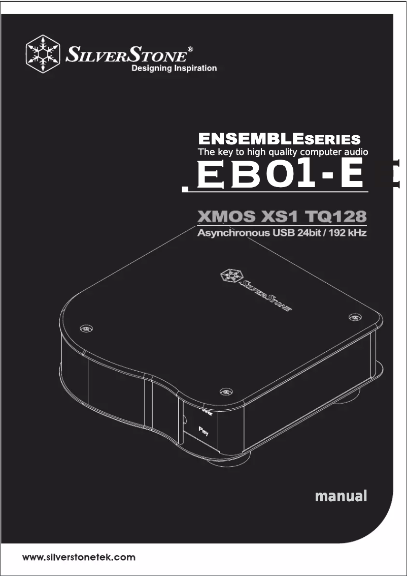 Page 1 de la notice Manuel utilisateur Silverstone EB01-E