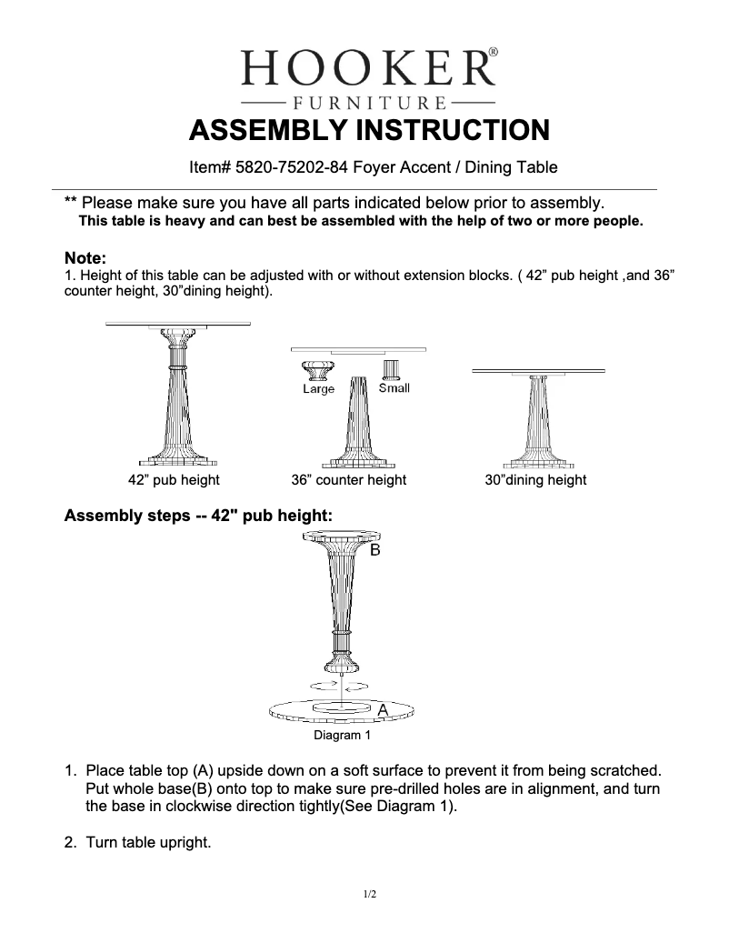 First page image of the manual for 5820-75202-84