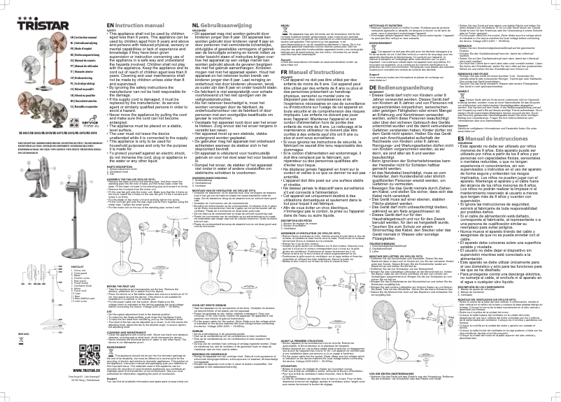 First page image of the manual for VE-5970
